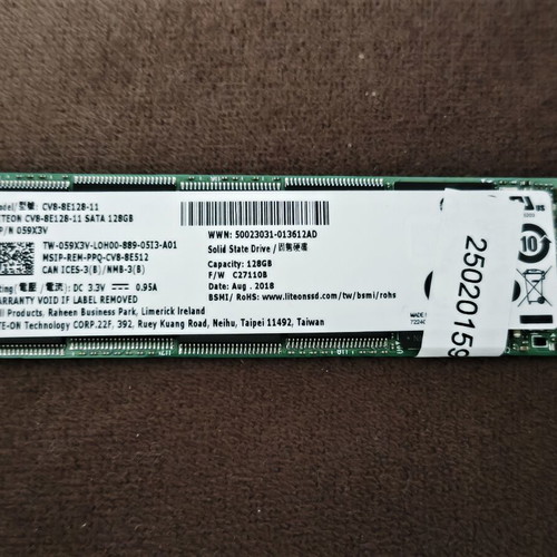 Lite-On SSD M.2 SATA 128GB used CV8-8E128-11