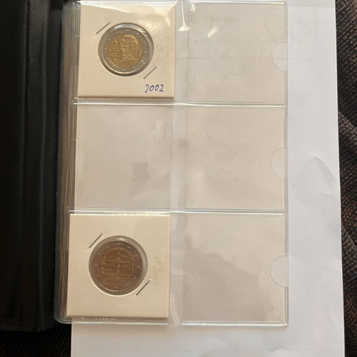 2 Euro Austria coin collection folder, 24 pieces 2002-2026