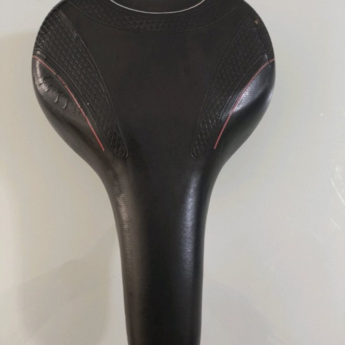 Bicycle saddle used with slight wear