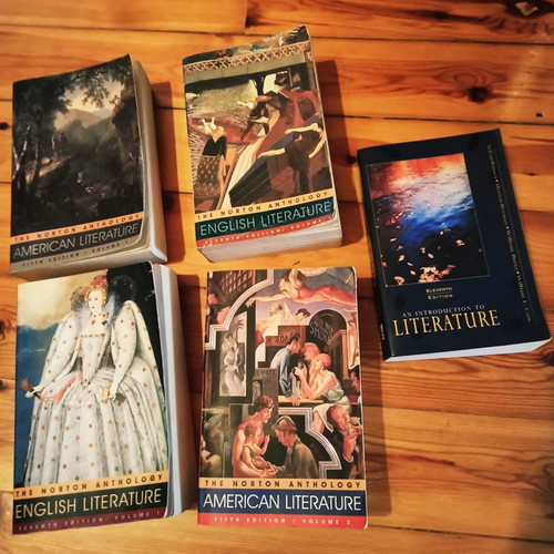 The Norton Anthology of English Literature used book set
