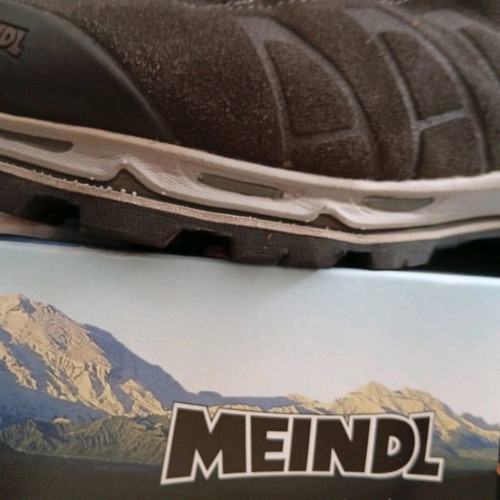 Meindl Air Revolution Ultra GTX hiking boots, size 45, grey and orange