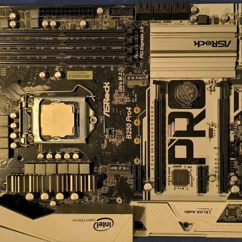 Motherboards used, lot of 9 with CPU, RAM, keyboard and power supplies