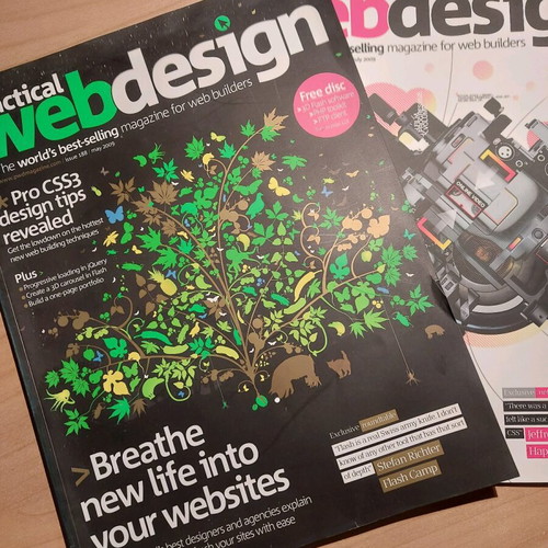 Practical web design 2009 magazines like new, pack of 2