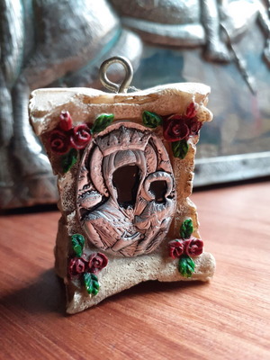 Φυλακτό αυτοκινήτου Παναγία Μυρτιδιώτισσα και Άγιος Χριστοφόρος καινούργιο