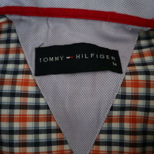 Tommy Hilfiger shirt like new, size M, blue and orange