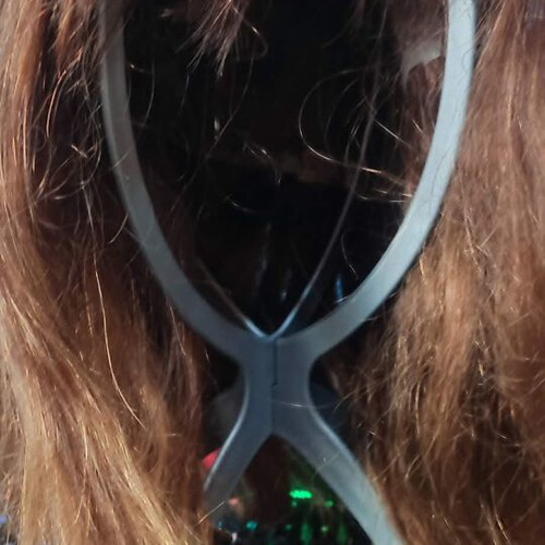Wig 100% natural hair used, long bob with bangs