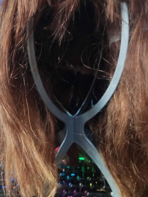 Wig 100% natural hair used, long bob with bangs