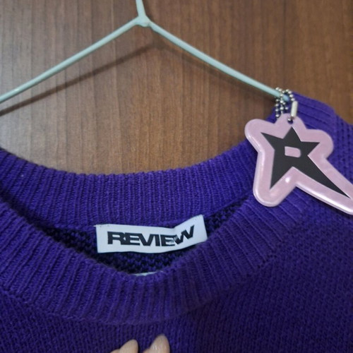 Review sweater new, size M, purple