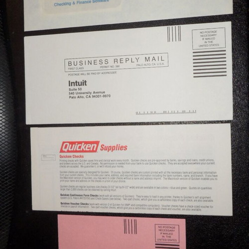 Quicken Program Disk and User's Manual used for Apple IIGS, IIc, IIc Plus, IIe