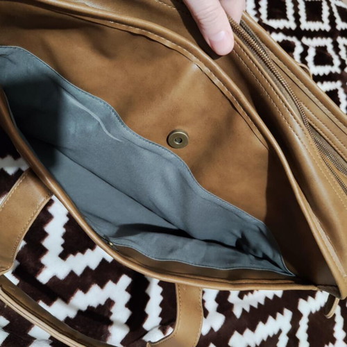 Ekphero shoulder bag new, beige and brown