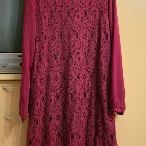 Lace dress like new, burgundy, size M/L