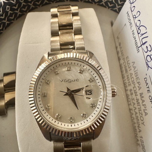 Vogue wristwatch, silver, women's