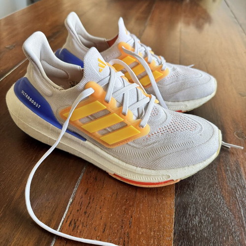 Adidas Ultra Boost sneakers size 38.5 like new, white and yellow
