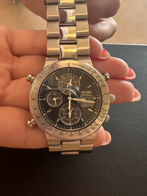 Seiko Sports 150 7T59-6A00 vintage chronograph 1992 used