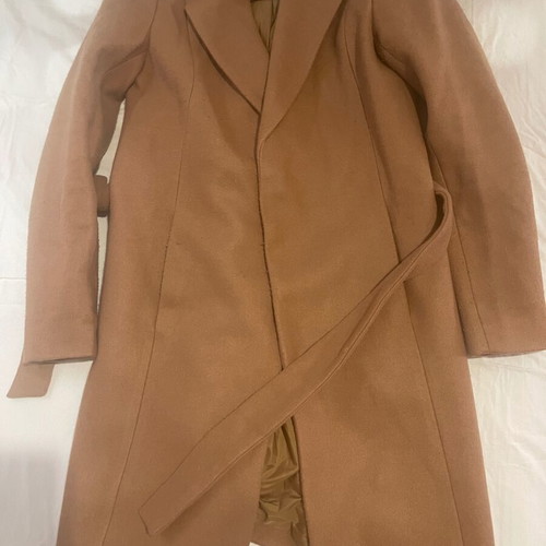 Wool coat used camel with belt Only