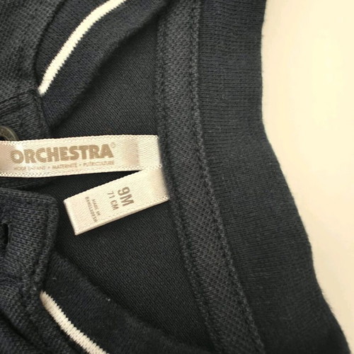 Baby polo shirt used for 6-9 months in dark blue