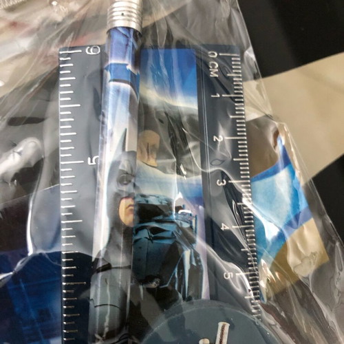 Batman Begins movie school set new with pencil, ruler, sharpener, eraser and notebook DC Comics