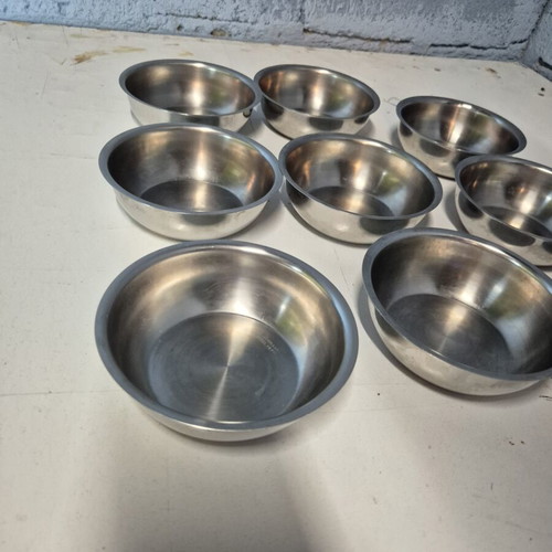 Stainless Steel Bowls set of 9 like new