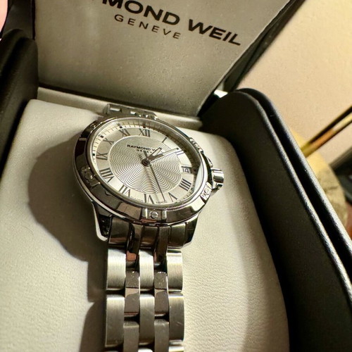 Raymond Weil Tango silver stainless steel watch like new