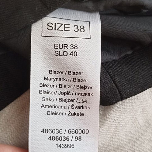 Orsay women's linen vest like new, black, size M