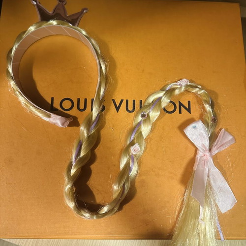Princess Rapunzel Hairband like new, beige and purple