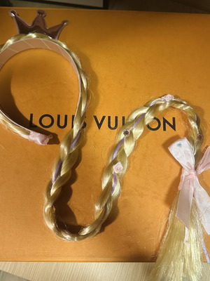 Princess Rapunzel Hairband like new, beige and purple