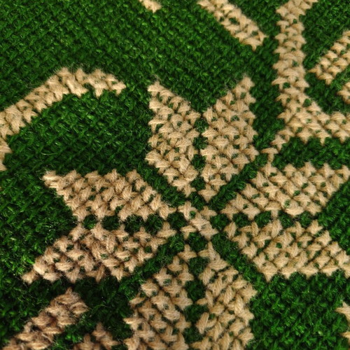 Traditional wool knitted blanket used 180x210 cm handmade