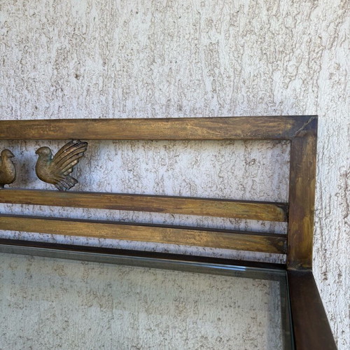 Brass Patinated Display Cabinet like new