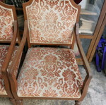 Σαλόνι εποχής μεταχειρισμένο με δύο πολυθρόνες και τριθέσιο καναπέ