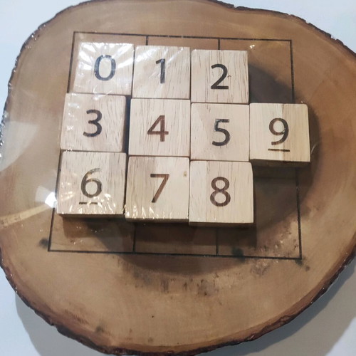 Wooden puzzle 3 Games in 1 Plate by Dilemma Games new