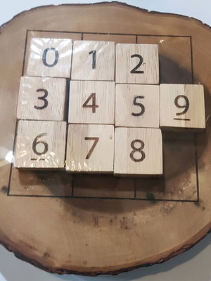 Wooden puzzle 3 Games in 1 Plate by Dilemma Games new