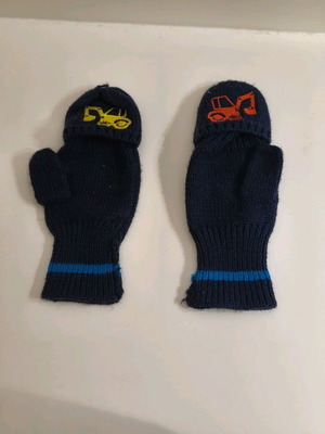 Πολυμορφικά μάλλινα γάντια διπλής εφαρμογής σαν καινούργια με προστασία δαχτύλων