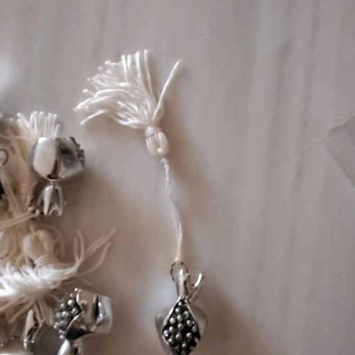 Small decorative pomegranate charm new with tassel
