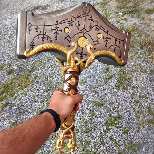 Mjolnir God of War Ragnarok Collector's Edition 3D print like new