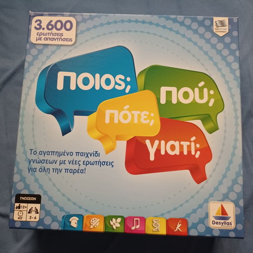 Board game Ποιος Πού Πότε Γιατί; by Desyllas new