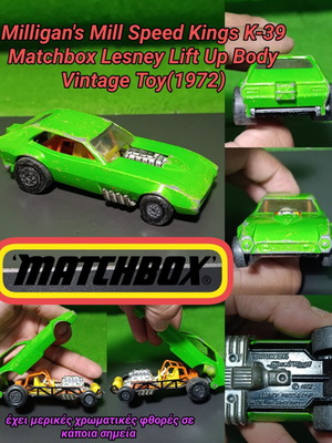 Milligan's Mill Speed Kings K-39 Matchbox Lesney vintage toy car used
