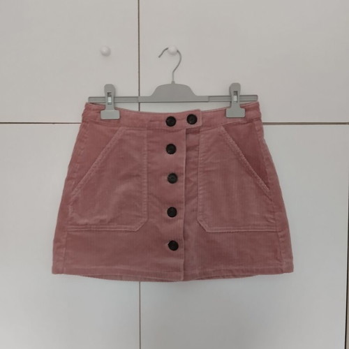 Bershka pink corduroy skirt like new, small medium