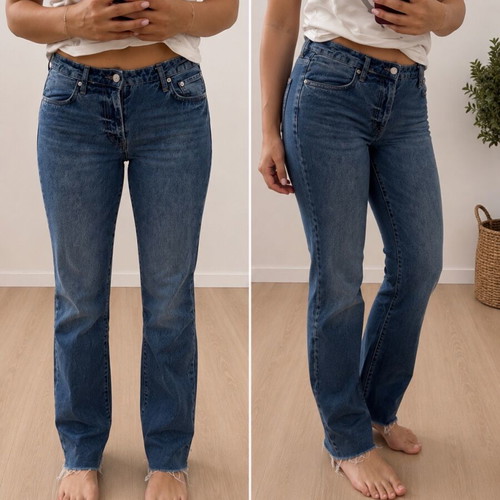 Zara Straight Jean used, size 38, blue