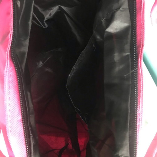 Beach bag fuchsia with white flowers new