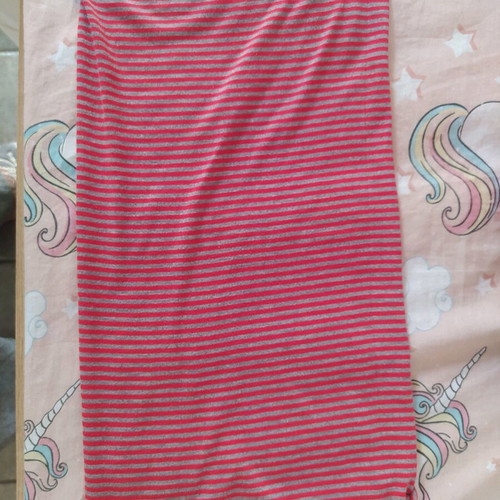 Striped neck warmer used