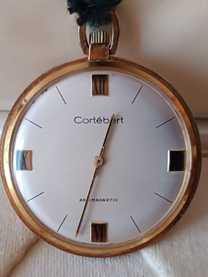 Vintage Cortébert Automatic ρολόι τσέπης σαν καινούργιο με θήκη
