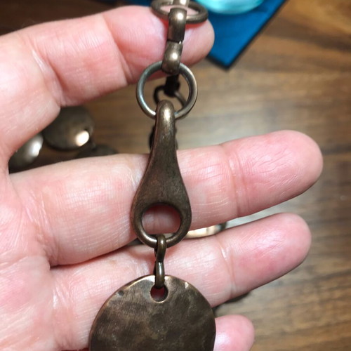 Handmade bronze belt new with unique clasp