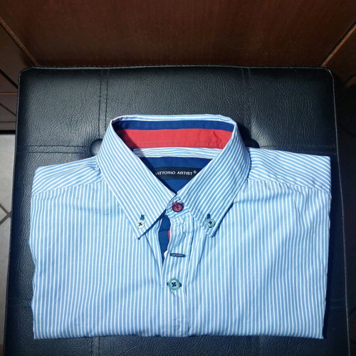 Vittorio Artist shirt new, size L, blue