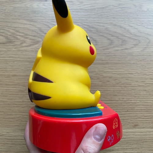 Pokemon Pikachu alarm clock used, vintage Nintendo 1998