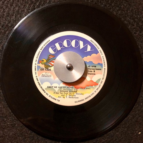 Donna Summer I Feel Love / Can't We Just Sit Down vinyl used, 7"