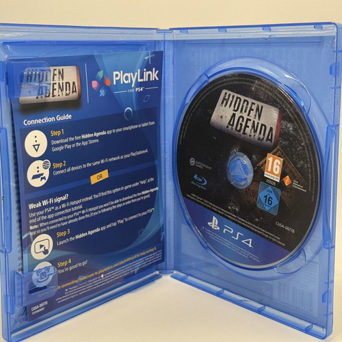 Hidden Agenda PS4 game used, action adventure