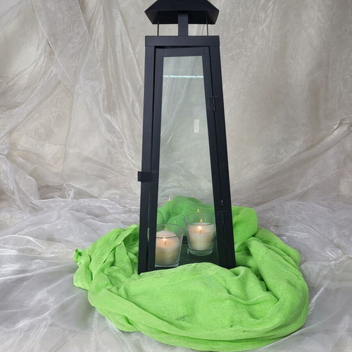 Large Metal Floor Lantern 60cm used, modern