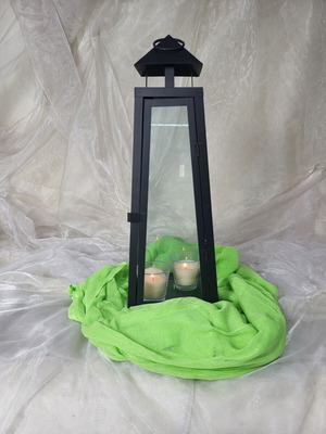 Large Metal Floor Lantern 60cm used, modern