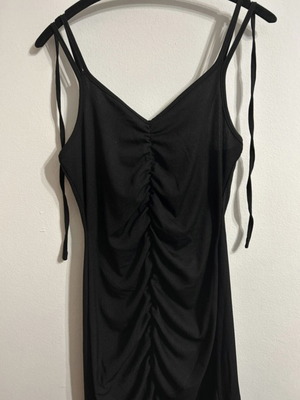 Mini black strappy dress like new