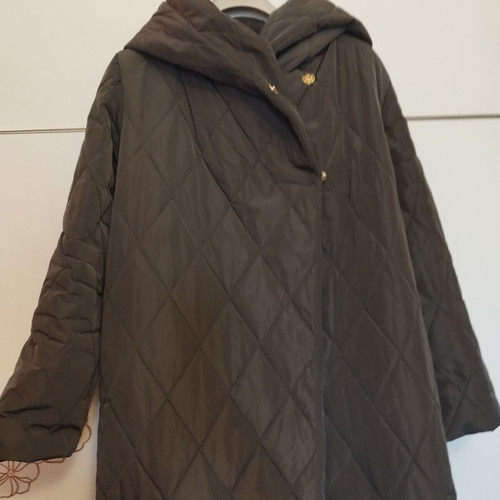 Long quilted waterproof coat Innocent like new, one size, khaki gray